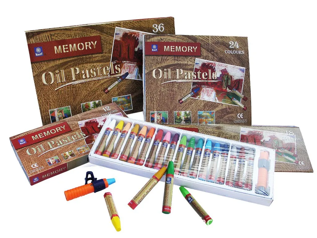 Память 24 цвета масляная пастель нетоксичный восковой Набор цветных карандашей для детей