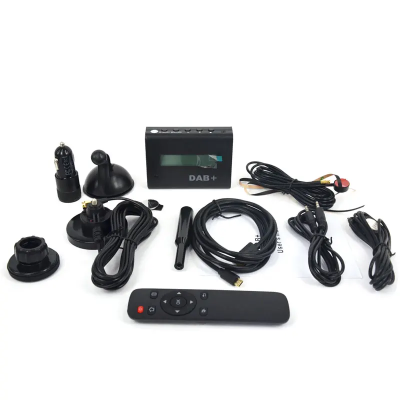 Universal Car DAB+ FM Transmitter Radio Receiver Tuner Antenna USB Charger