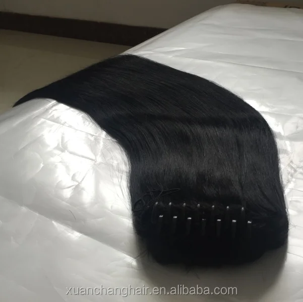 Черный Синтетический хвост с клипсой по низкой цене