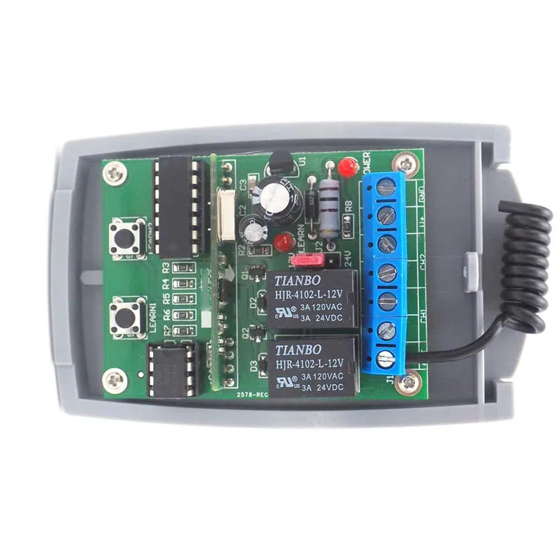 2 CH Wireless Remote Control Switch 1 Receiver 1transmitter Tubular Ac Motor