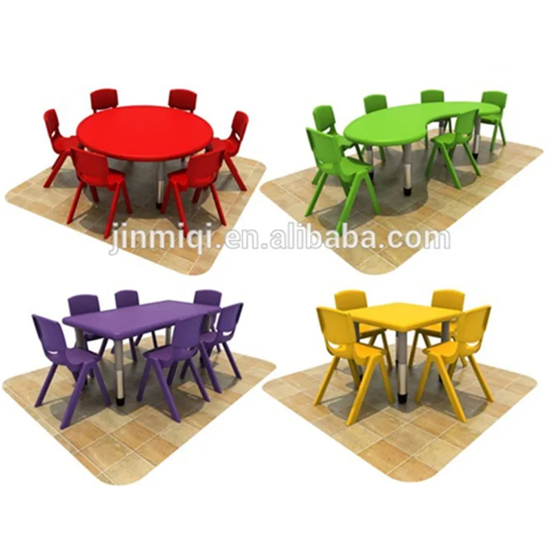 guangzhou plastic table and chair set kids outdoor plastic table