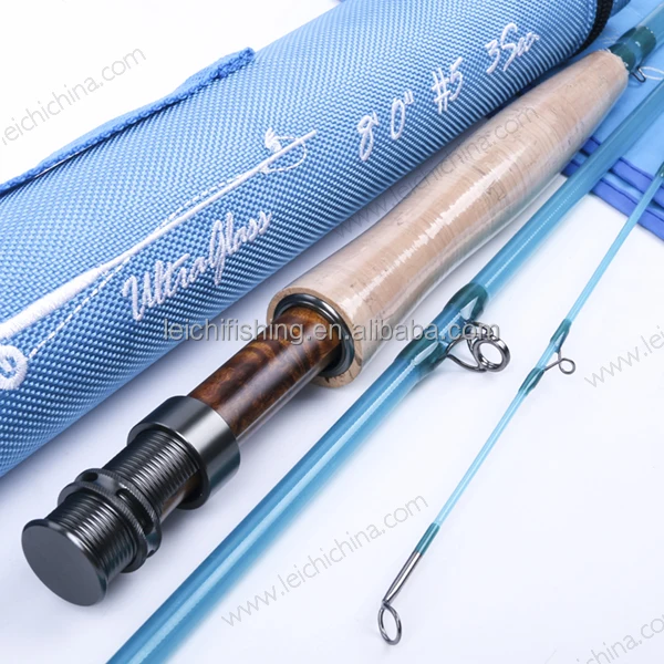 Custom 8ft 5wt 3pc E Fiberglass Fly Fishing Rod Buy Fiberglass Fly