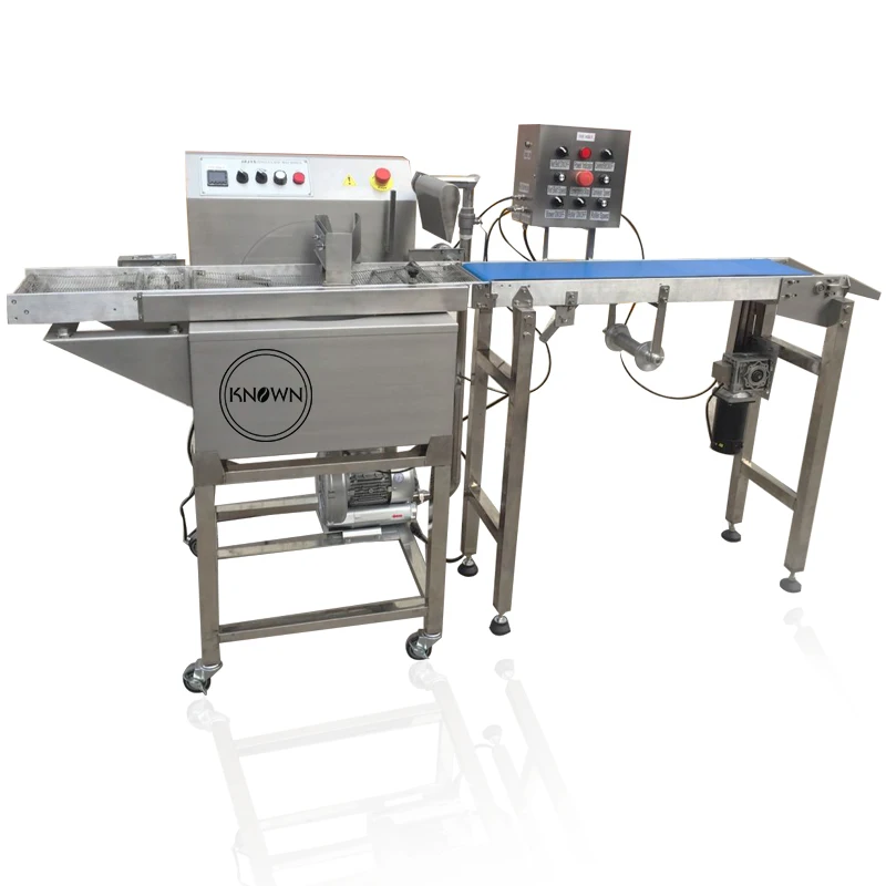 2025 15kg Capacity Chocolate Coating Machine Mini Food Grade Chocolate Enrobing Machine for Sale Europe