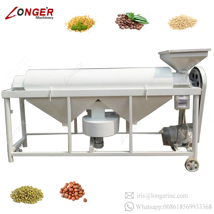 Automatic Wheat Cleaning Machine Longer Barley Bean Quinoa Bird Seed Polishing Corn Grains Maize Buckwheat Polisher Machinery
