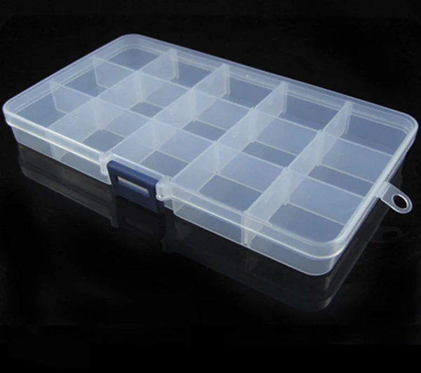 Mini 8 Grids Compartment Nail Art Rhinestone Gems Plastic Box Round Storage Box Case Jewelry Bead Makeup Clear Organizer