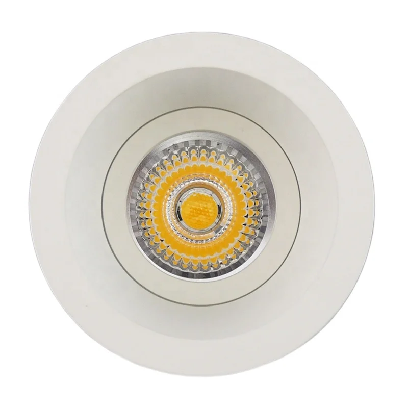 Factory Supplier Aluminum Die Casting GU10 MR16 Round Fixed Recessed LED Down Light Frame