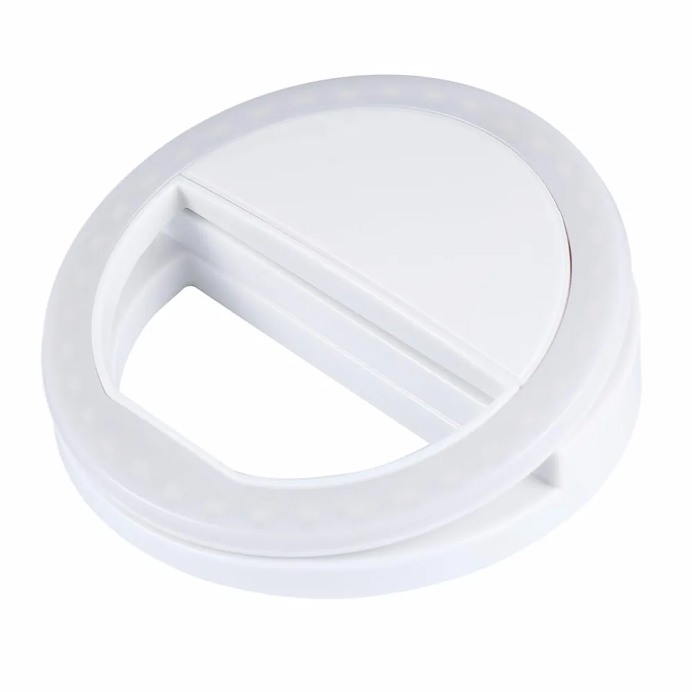 Diffuser Selfie Ring Light on the Phone Rechargeable LED Flash Light up Universal Mobile Phone for IPhone 8 X 7 6 S Plus Samsung