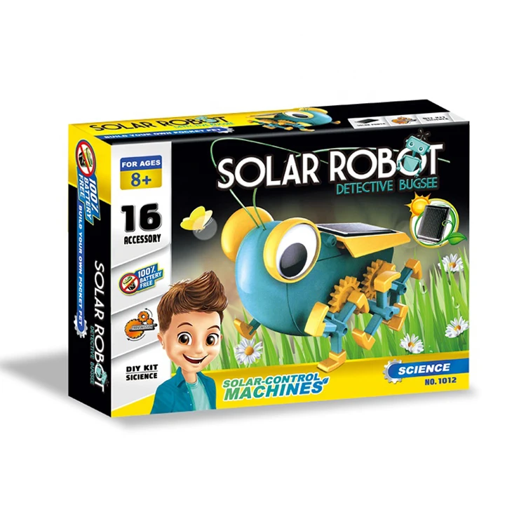 Green Energy Bug Cricket Robot Educational Solar Power Toy for Kids