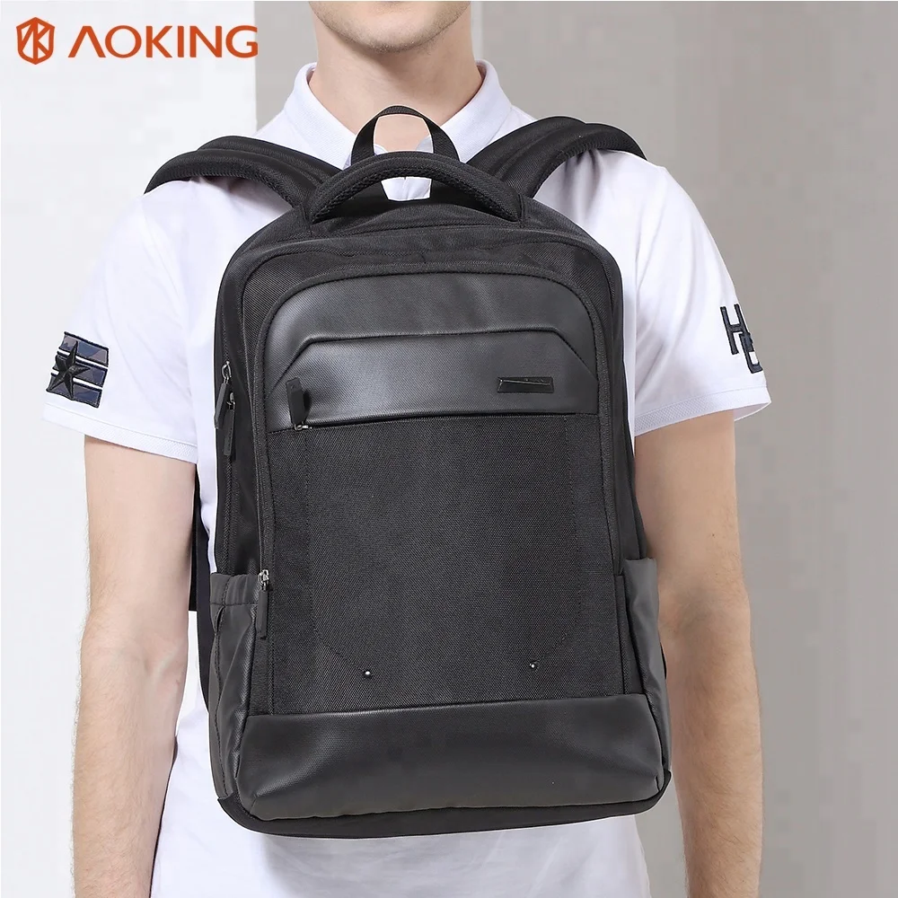 Aoking Classic Secure Design Secret Compartment Waterproof Backpack Custom logo Laptop Backpack for Business Travelling