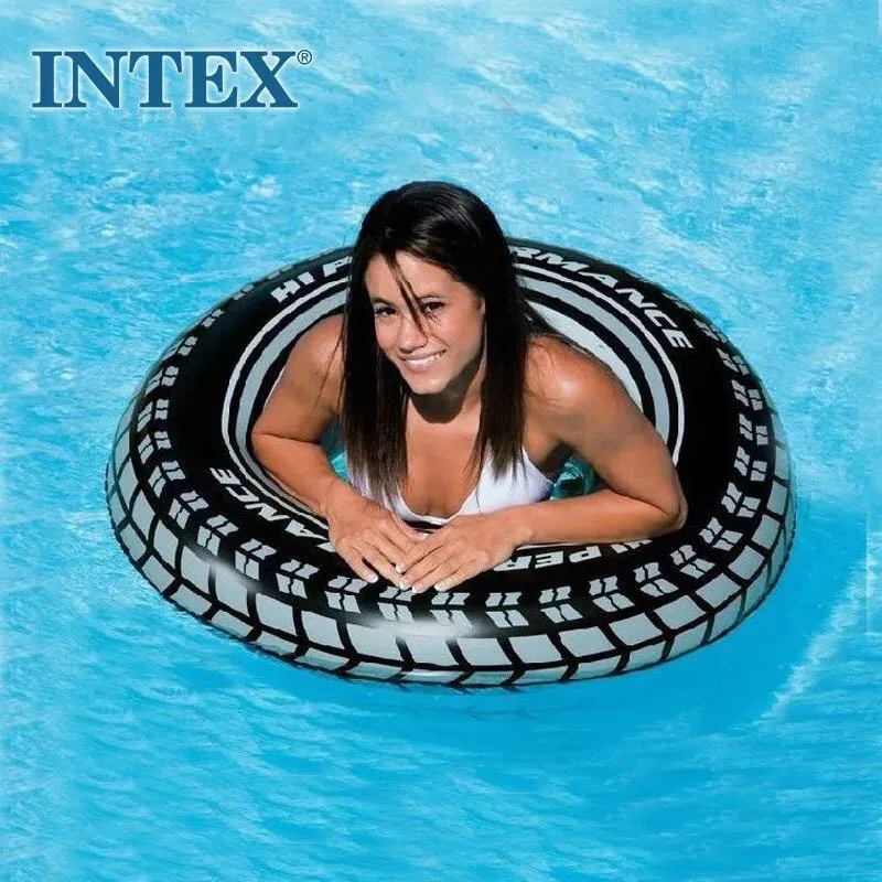 Intex 59252 Summer Swimming Pool Tire Tube Water Inflatable Swimming Pool