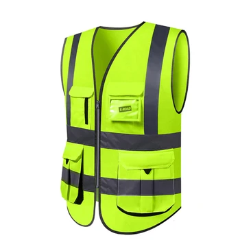 RV007 Hi Vis Safety High Visibility Fluorescent Reflective Safety Vest Clothing