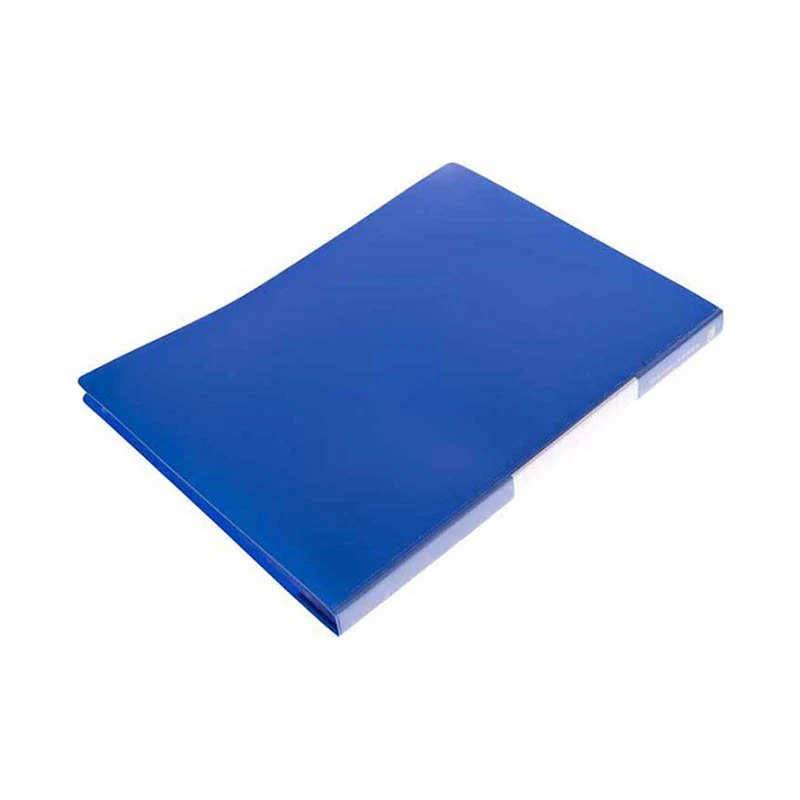 A4 Display Book, 50% Recycled, 40 Pocket, Blue