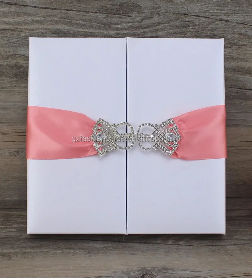 Роскошные ленты и банты на заказ в Королевском Стиле для шелковых коробок свадебных приглашений