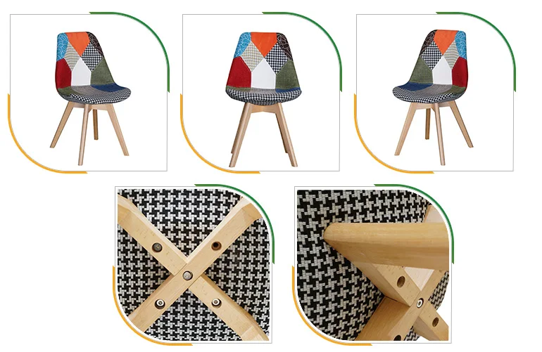 Cyber Cafe Furniture Stacking Church Chair Colourful Acrylic Bamboo