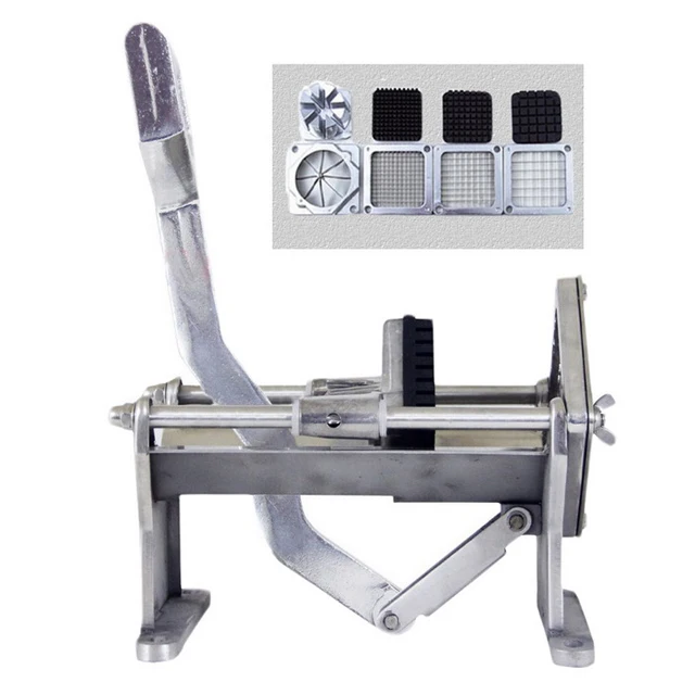 Electric French Fry Cutter with 6mm 9mm 13mm and 8-Wedge Blade Potato Chip  Cutter Machine