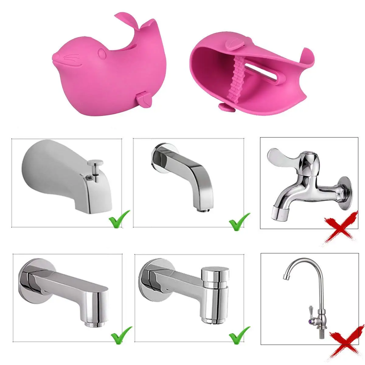 Silicone Bath Spout Covers Safety and Style for Babies