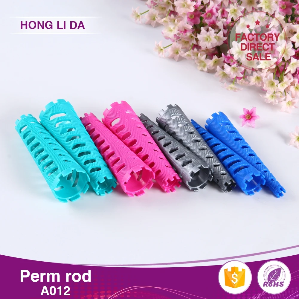 New Design Multi-Size Mesh Magic Cone Hair Roller 12pcs/Bag Cold Ironing for Ladies Made of Plastic Rod