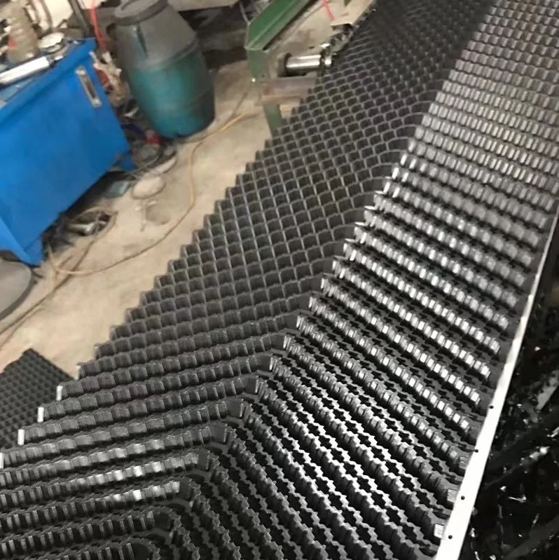 CF1900 Cross Fluted PVC Filler for Cooling Tower Film Fill Packing Cooling Tower Fill Media