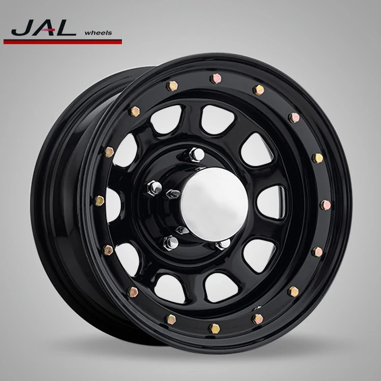 Hoop Design Chrome Steel Rims 4x100 Offroad 10 Hole Terrain Sport Wheels