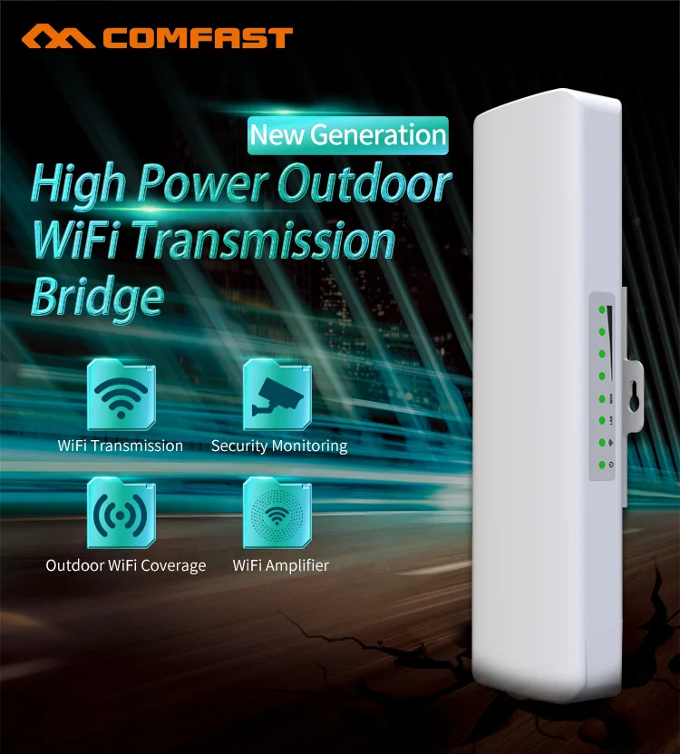 2022 COMFAST E314N V2 300Mbps 3km 5km 10km Wifi Hotspot Wireless Outdoor CPE