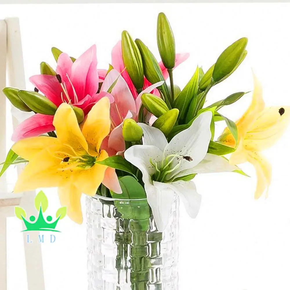 Simulated Lily Bush Artificial Flower Lily Real Touch Perfume Lily Flower Bouquet Buy Artificial Lily Blue Lily Flower Head Artificial Lily Bouquet Product On Alibaba Com