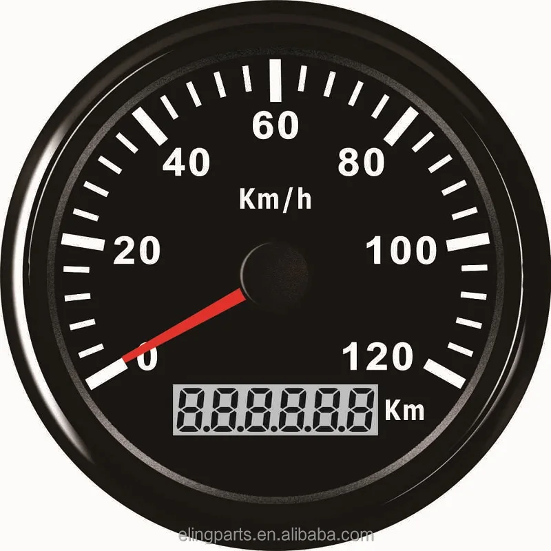 85 мм автомобиля Грузовик Мотоцикл ATV UTV GPS спидометра пробега Velometer 120 км/ч скорость 9-32 В с подсветкой