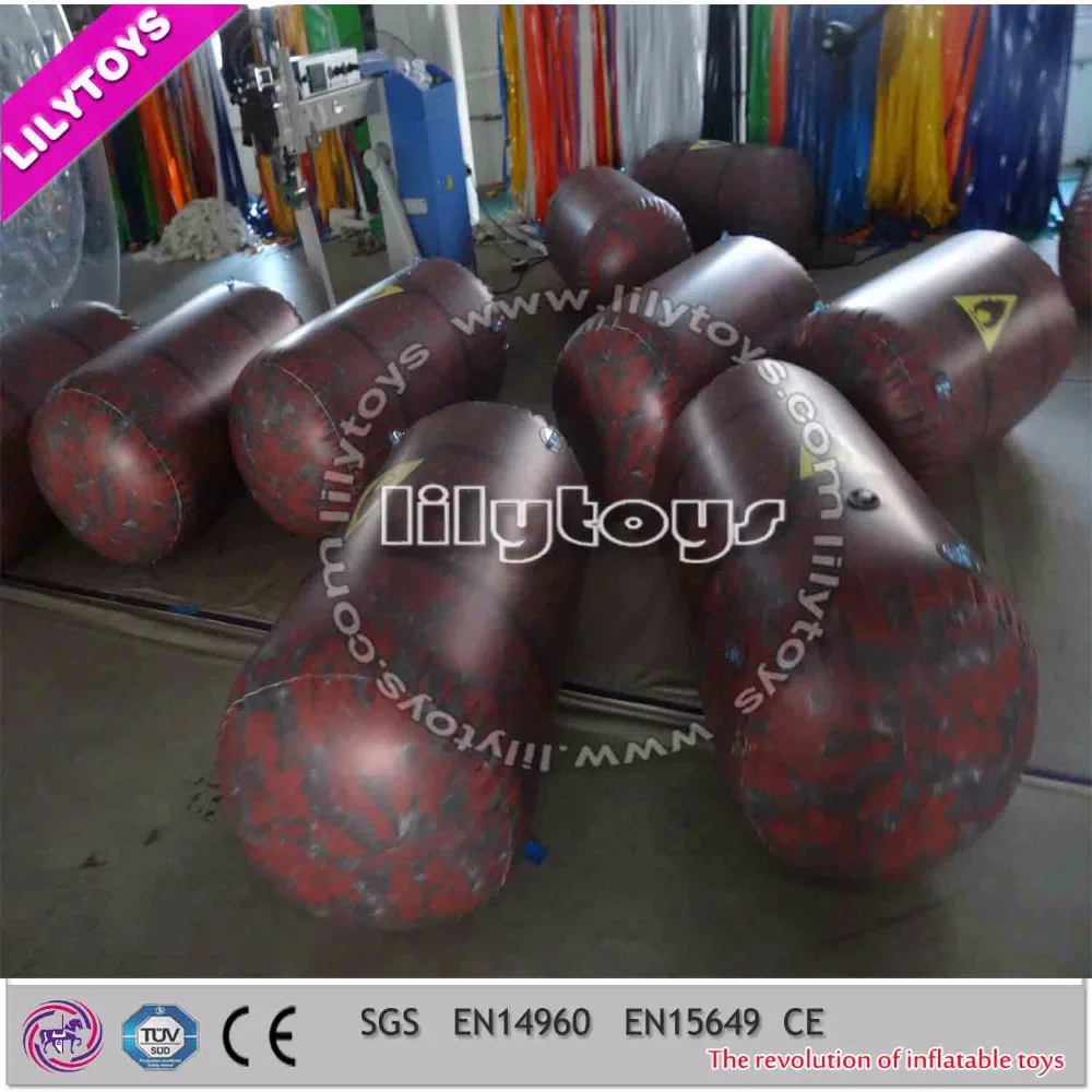 Guangzhou Lilytoys, дешевые гигантские надувные бункеры для пейнтбола из ПВХ