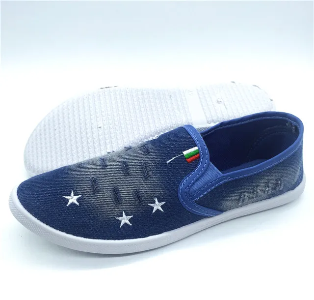 Женские холщовые туфли без шнуровки, плоская подошва, повседневная обувь