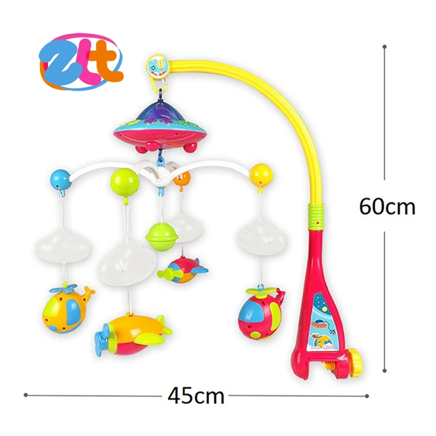 
 Музыкальный проекционный игрушечный войлочный детский мобиль для детской кроватки  
