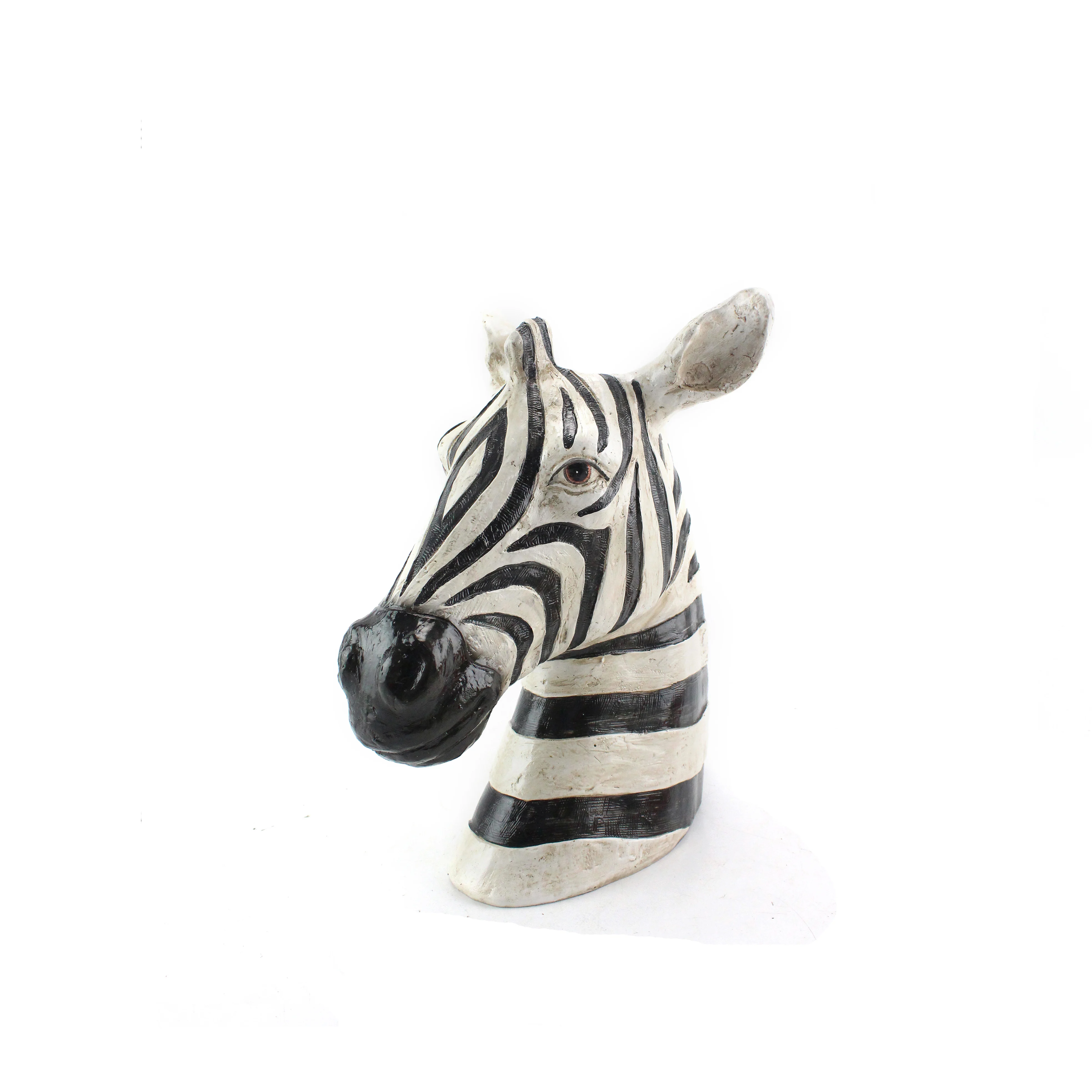 3D resina animal escultura cabeça de zebra estátua vaso decoração para casa sedex/bsci 30% depósito vaso clássico de mesa 100pcs natureza