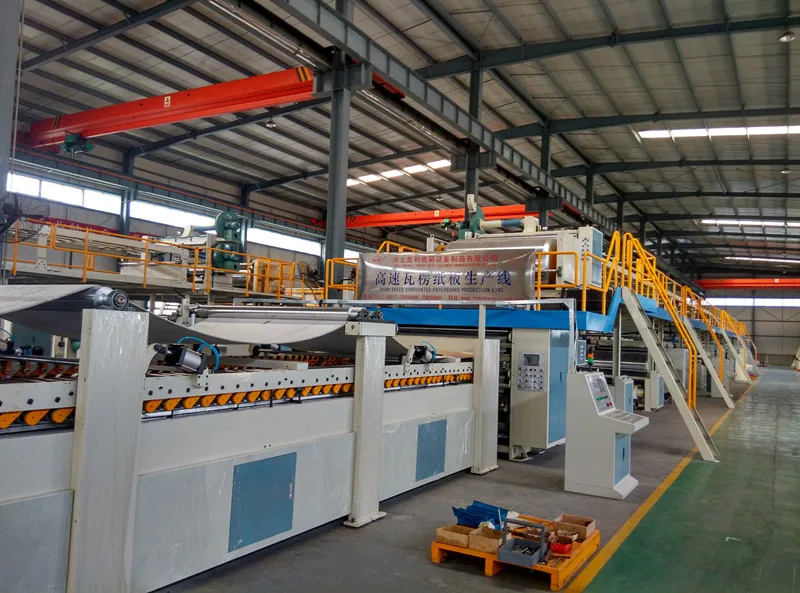 corrugated cardboard production line_