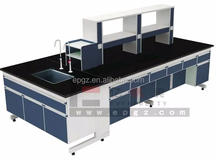 High Quality Laboratory Furniture Center Lab Table for Chemical Biology Science Lab Table