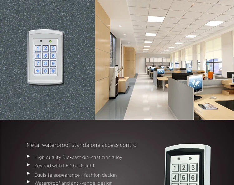 Sealed Waterproof Metal Case RFID Door Access Control