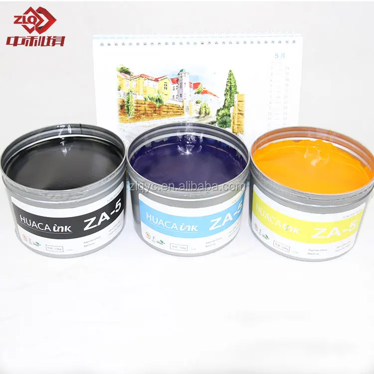 Цветные офсетные печатные чернила CMYK