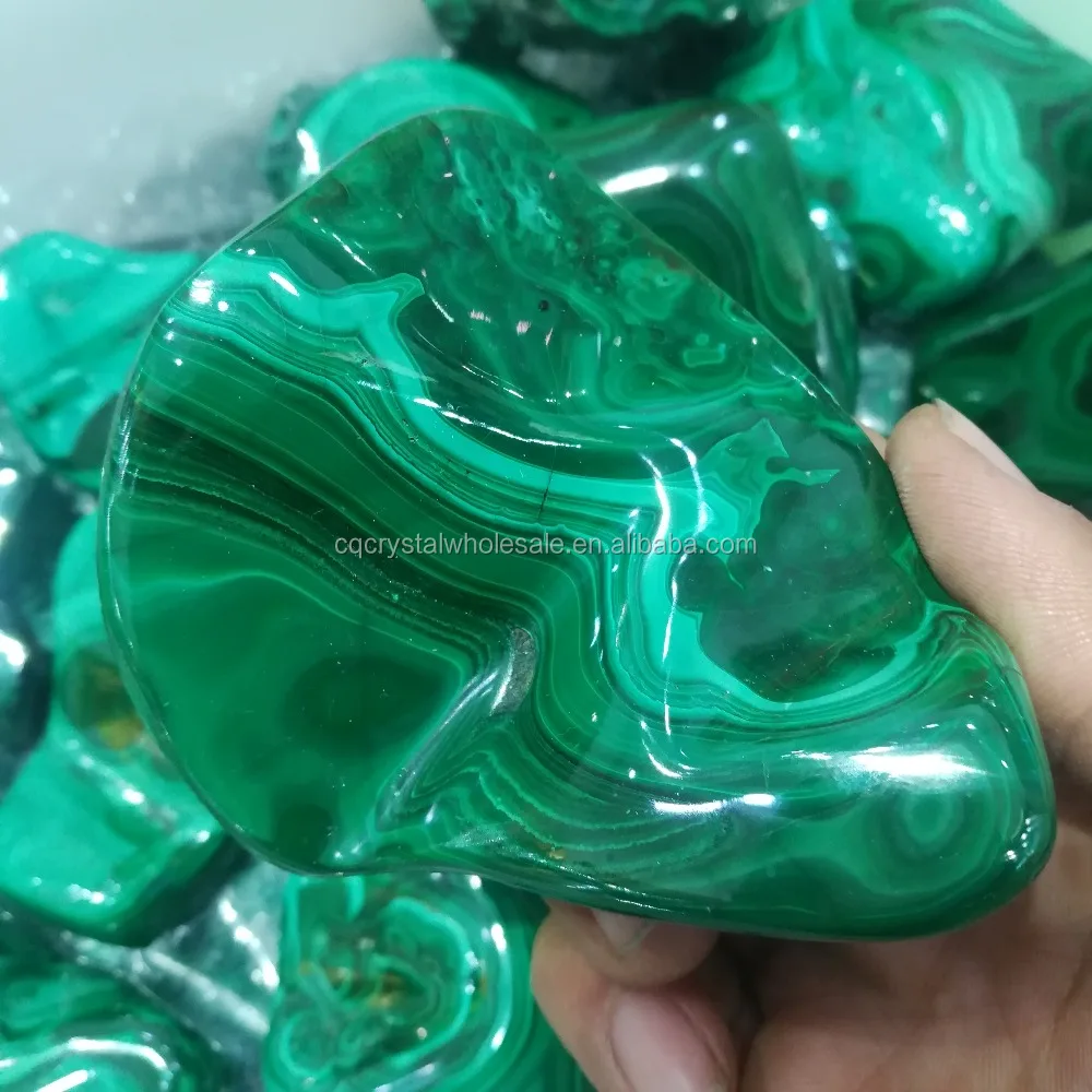 Factory Price Natural Polished Green Malachite Ore Rough Stones for Sale