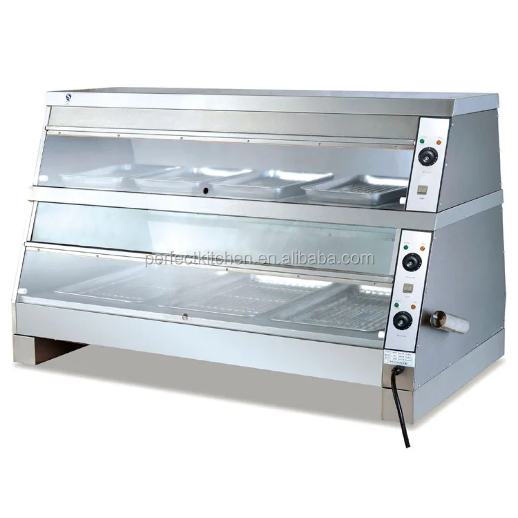 Electric Hot Food Case/Food Warmer Display Commercial Food Warming Showcase  6p with Moisture - China Warmer Cabinet and Catering Equipment