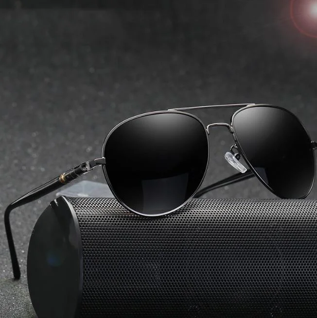 HDCRAFTER 2019 Men/'s Sunglasses Polarized Oversized Metal Frame Sun Glasses For