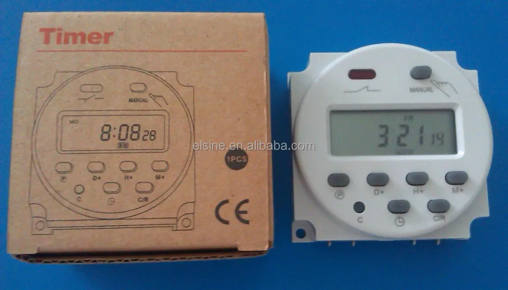 Программируемый электронный таймер на неделю 12 В (THC-101A, CN101A)