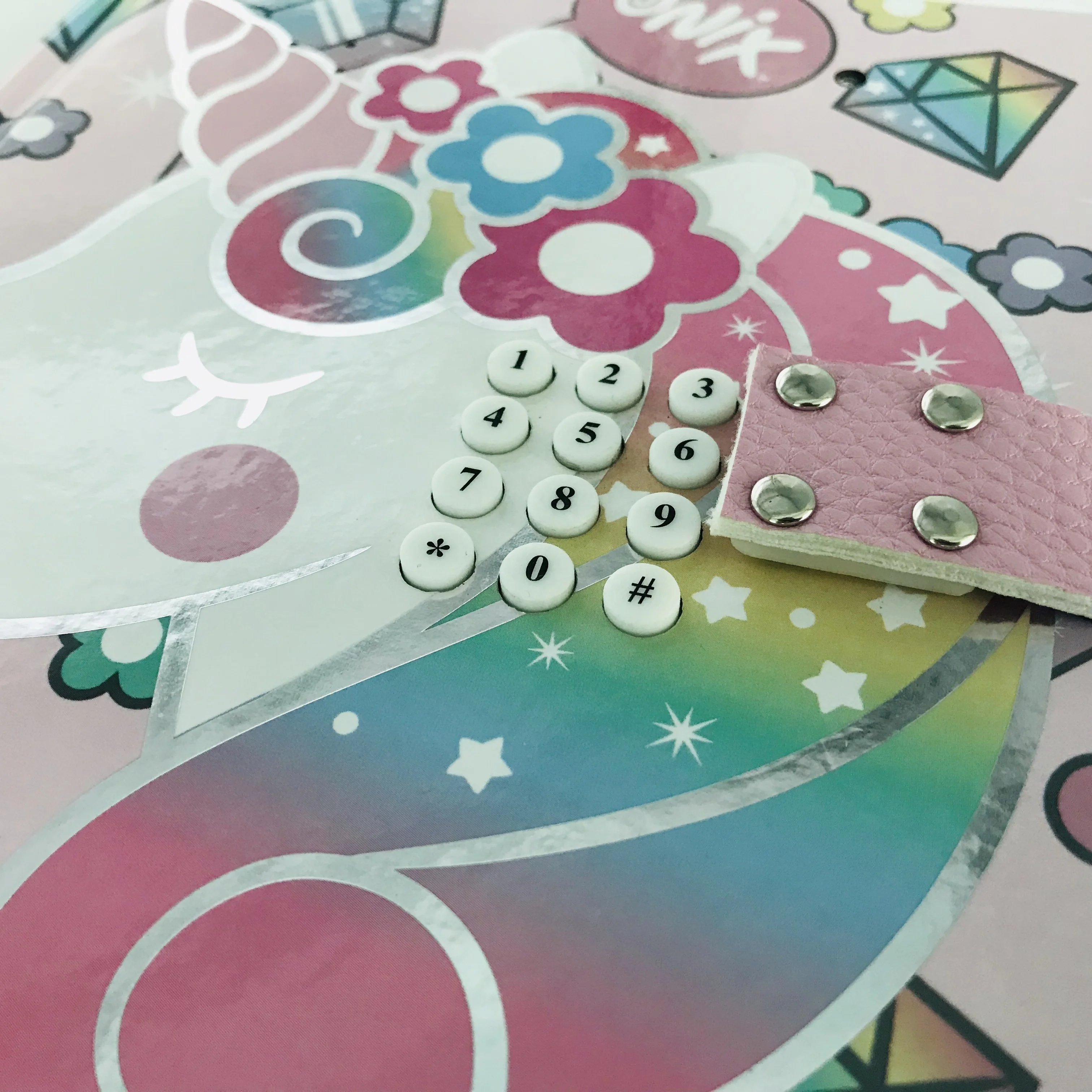 Customised Unicorn Secret Diary with Sound Diary with Code Lock