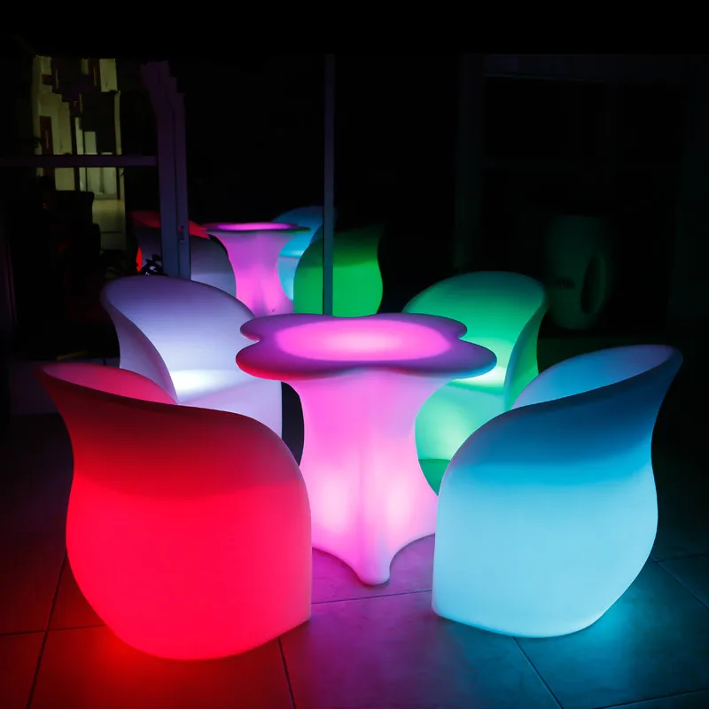 Роскошная мебель для баров современный светодио дный стулья и столы для мероприятий/вечерние/ночной клуб мебель для дома и сада