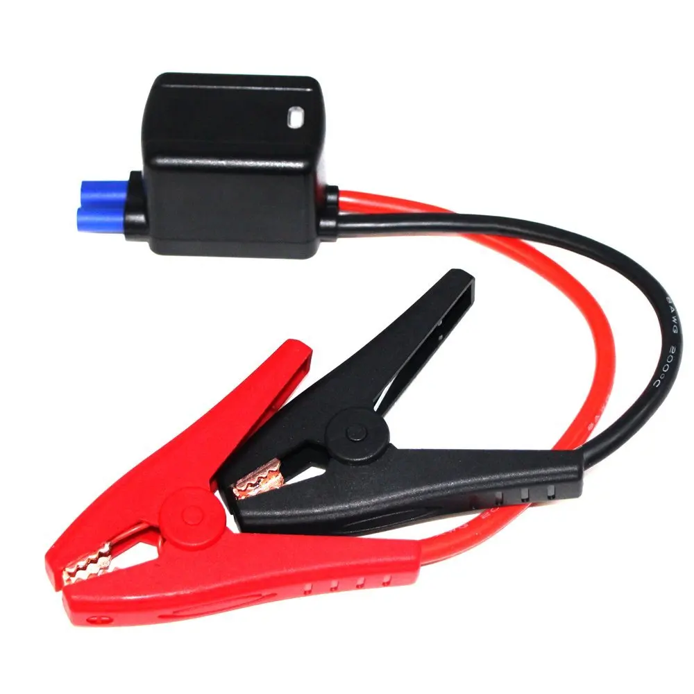 SAIYU Jump Starter Cable Booster Clamp Cable Car Battery Clamps Alligator Clips With EC5 Connector 8 AWG Wire For Emergency 