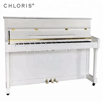 White Upright Piano Chloris Pearl 110 keyboard Model Review