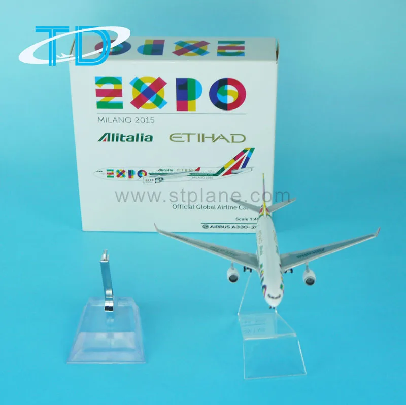 Milan World Expo Alitalia & Etihad A330-200 Model Aircraft