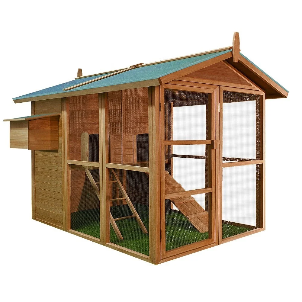 Wooden easy clean large chicken coops hen houses chicken coop houses