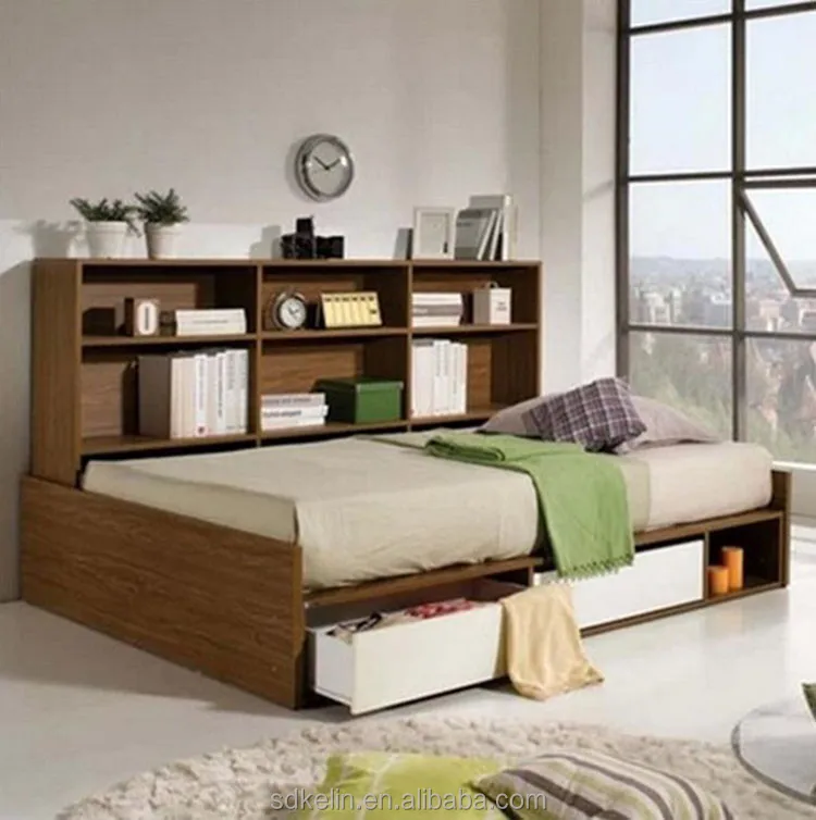 Simple Bed Design With Storage