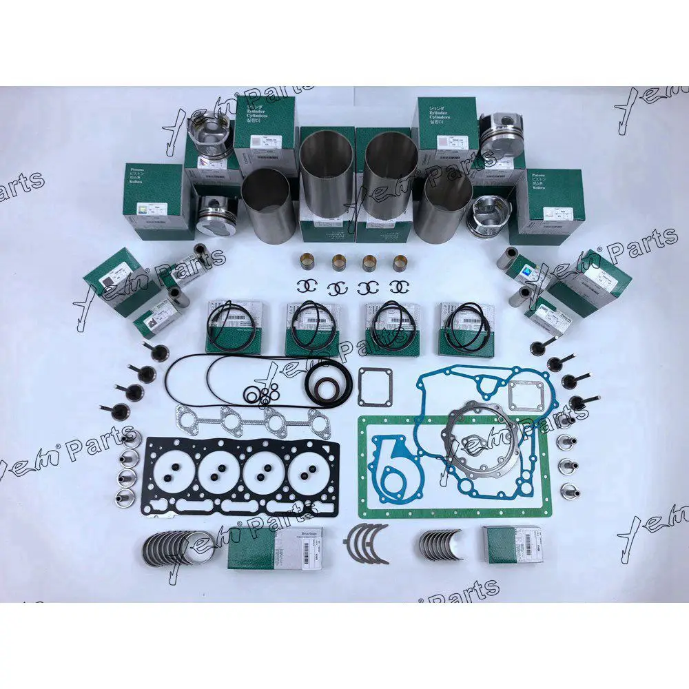 V1505 Engine Rebuild Kit With Gasket Kit Engine Valves Bearings Set for Kubota 2