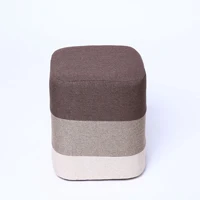 Лидер продаж, ножная табуретка из натуральной льняной ткани для гостиной