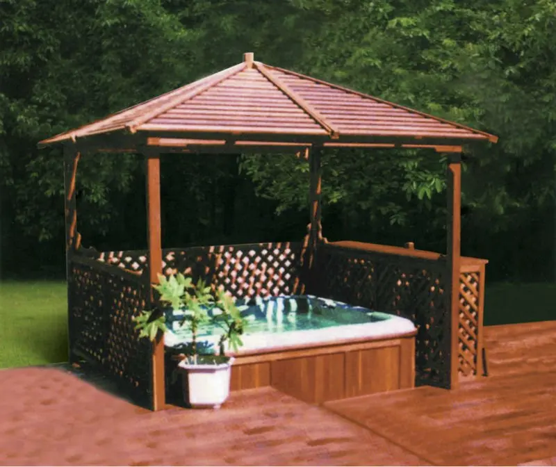 Monalisa Ps Wood Arber/gazebo Dengan 
