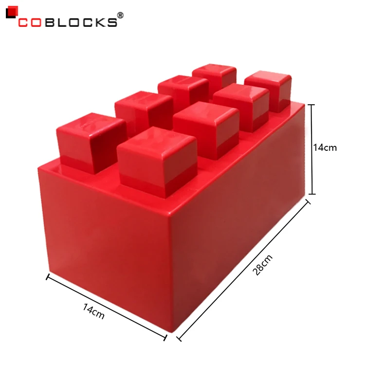 one box (21 pcs)COBLOCKS Cheap EVA block soft foam building blocks