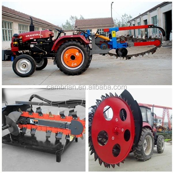 High Efficiency Energy Saving Double Chain Trencher Machine Trencher Teeth